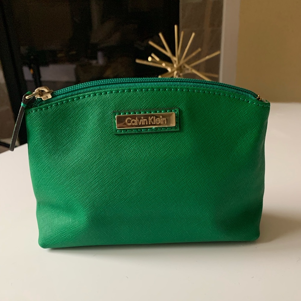 Calvin Klein Leather Cosmetic Case